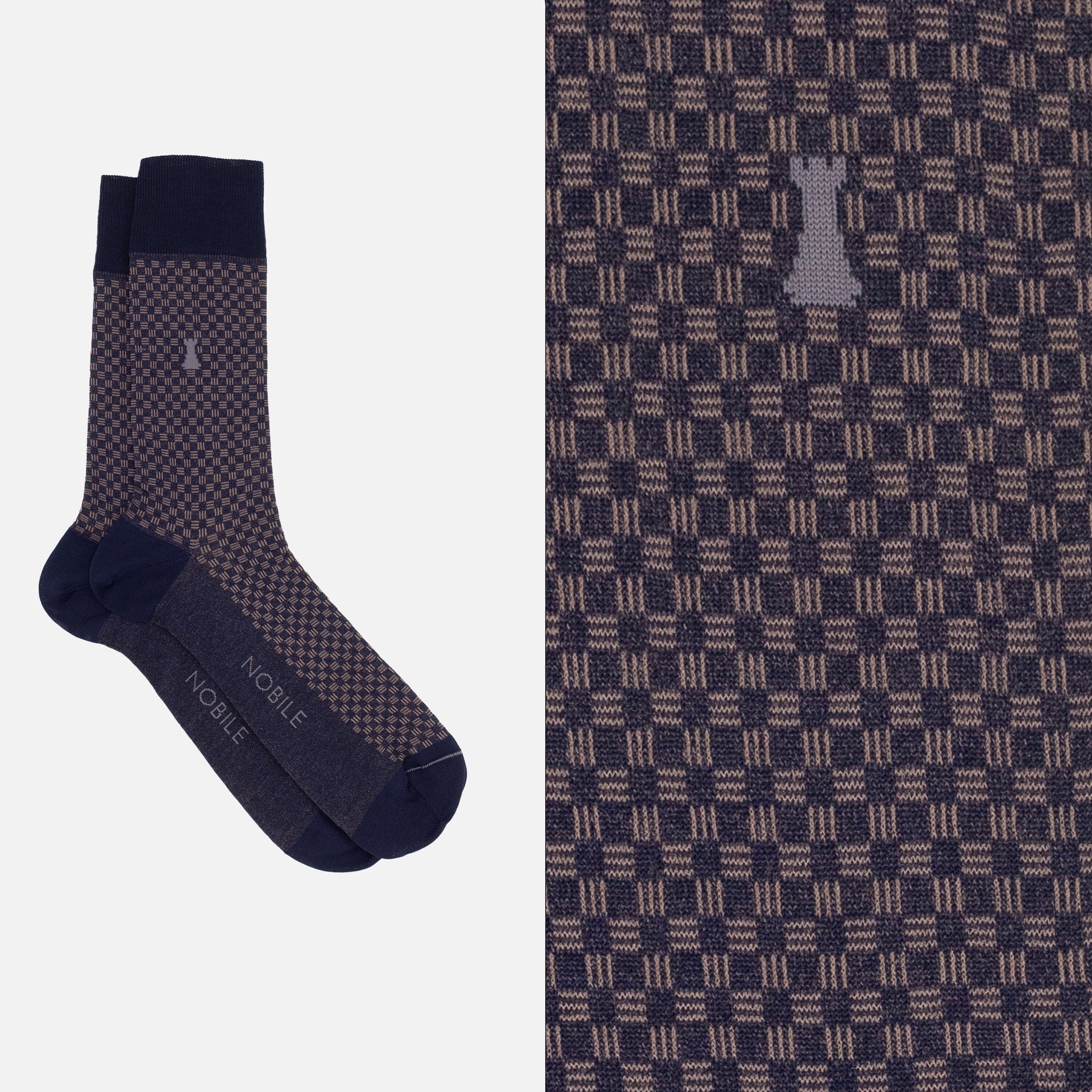 Bernini - Geometric Striped Short Sock
