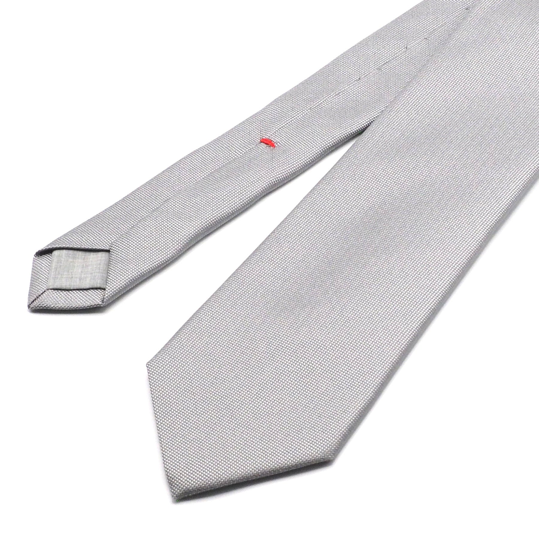 Gray silk tie