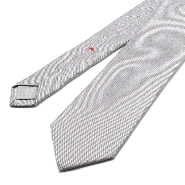 Gray silk tie