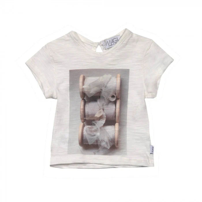 RIBBON PRINT T-SHIRT