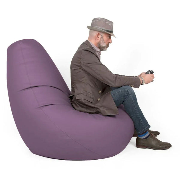 SESSANTOTTO 68 ECO, Bean Bag Chair in Eco-Leather L Removable Cover