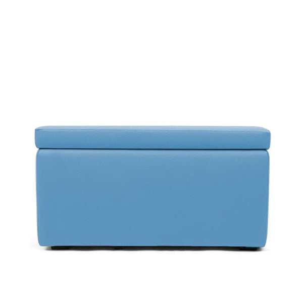 PANDORA 84 ECO, Rectangular Pouf Container in Eco-leather 84x42 h42