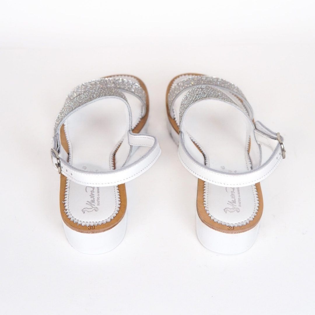 MastroDomenico Women's Handmade Sandals - Cloud