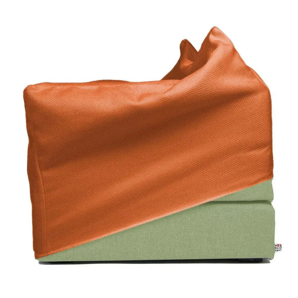 TOUF GREEN, Pouf Bed Green Base and Pouf Cover 70x63