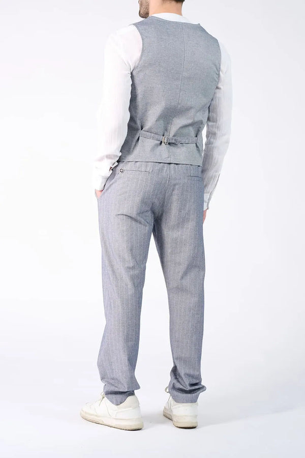 Pinstriped Trousers