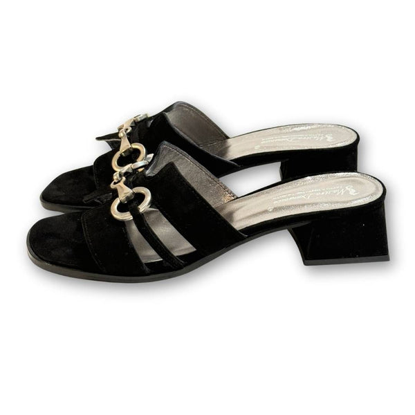 MastroDomenico Women's Handcrafted Sandals - Black Chromite 