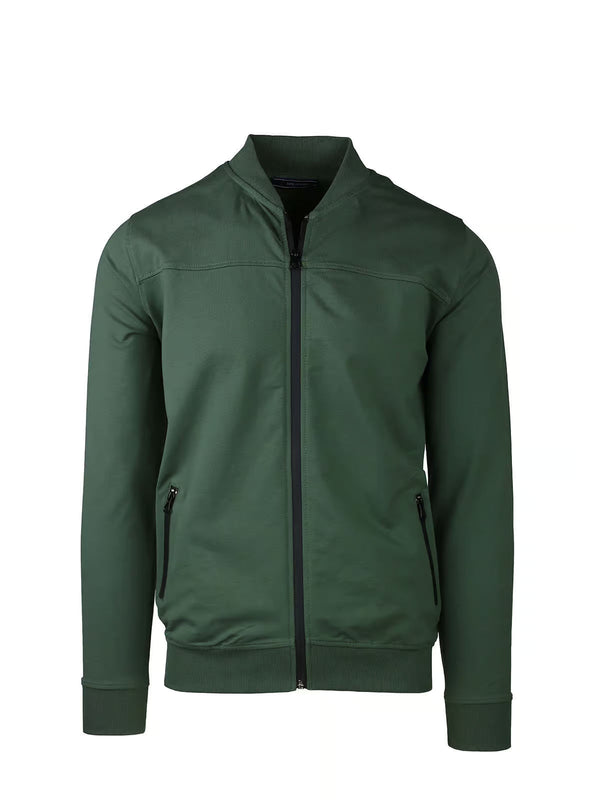 GIUBBINO COLLO A BOMBER FULL ZIP SPALMATA