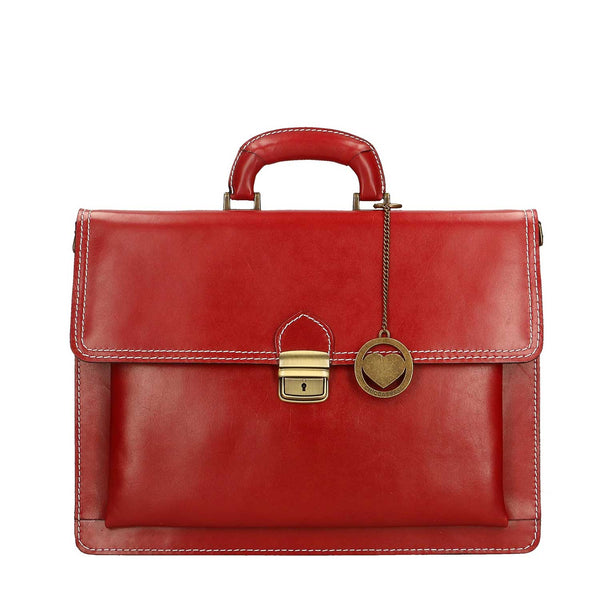 Men's Leather Briefcase, 24 Hour Document Holder - 39x30x18 cm - 7009 