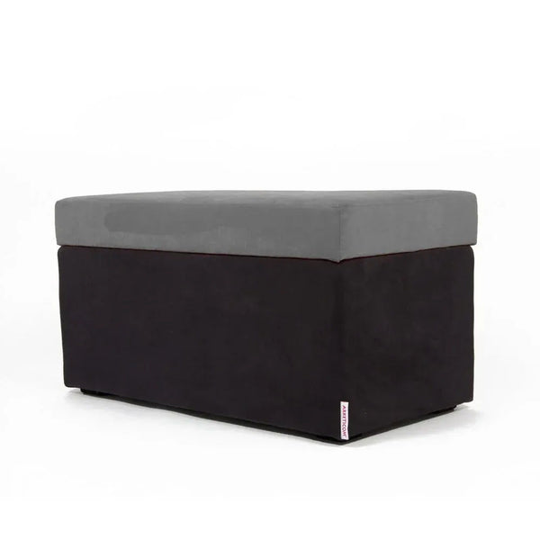 PANDORA 84 MF, Rectangular Microfiber Container Pouf 84x42 h42