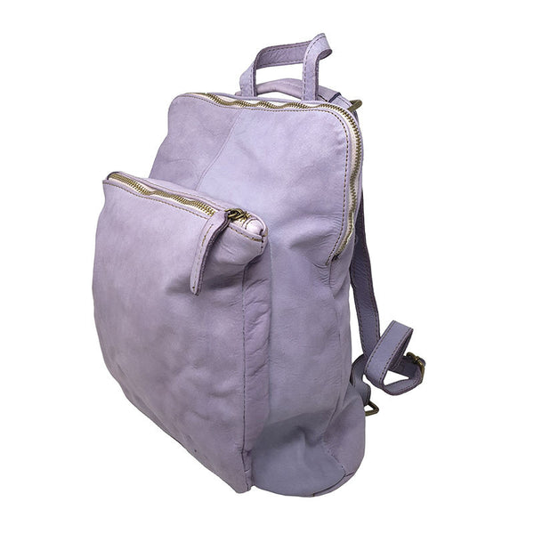 Zaino a Spalla da Donna Pelle Morbida in Stile Vintage - 28x33x12 Cm - K011