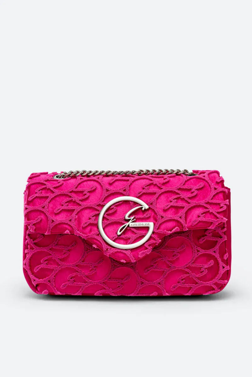 Flap Bag Lively Fuchsia Satin