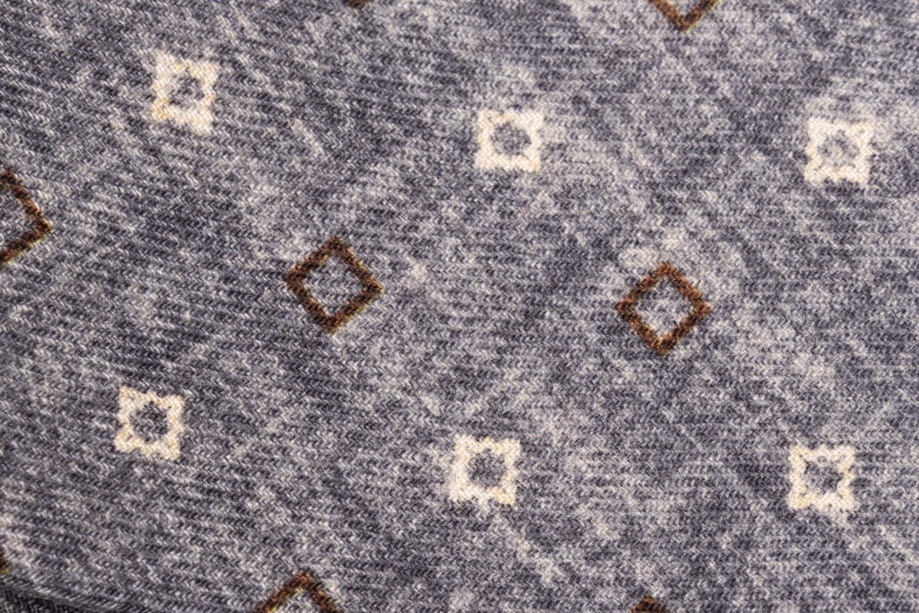 Grey pure wool tie