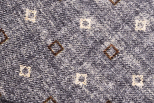 Grey pure wool tie