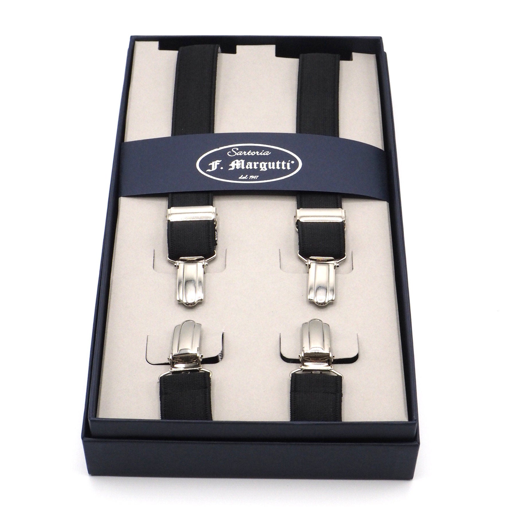 Elegant black thin braces