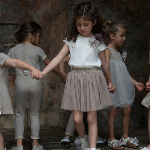 BEIGE TULLE SKIRT