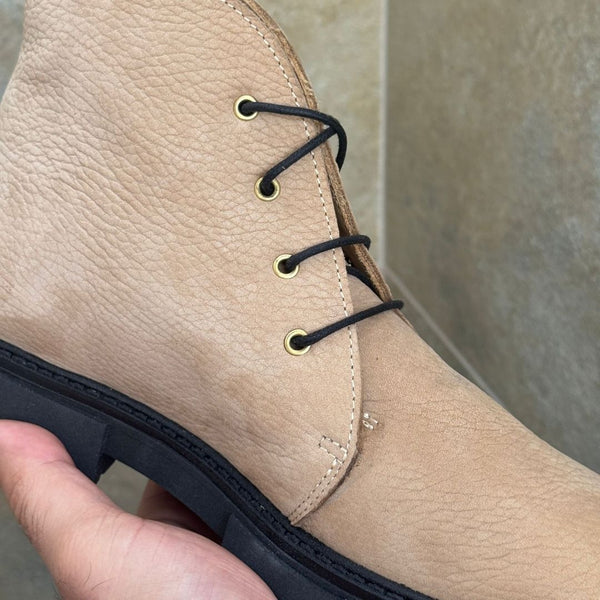 MastroDomenico Women's Handcrafted Winter Shoes – Oregon Sand 