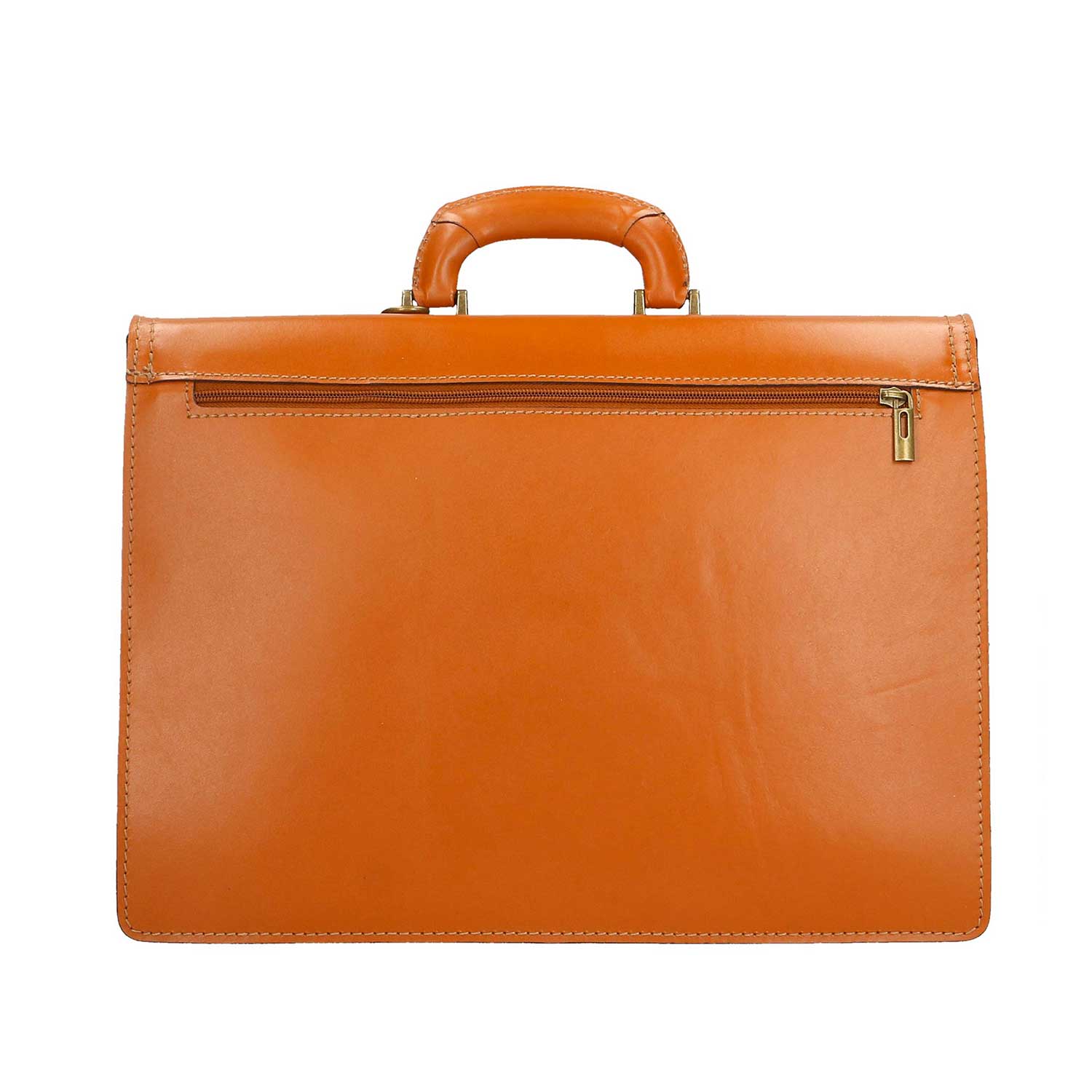 Men's Leather Business Bag, Briefcase, 24 Hour Office Document Holder - 39x30x18 cm - 7008 