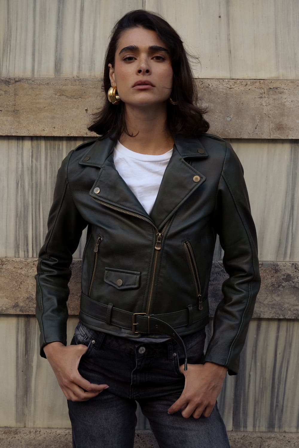 Chiodo Donna Verde