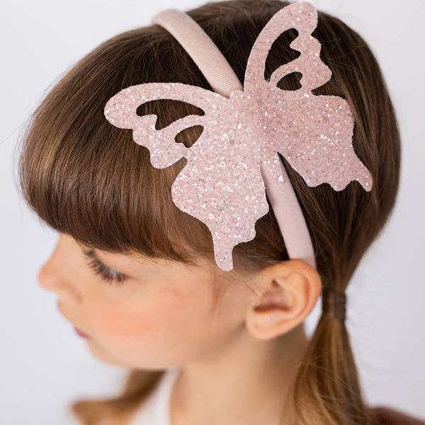 GLITTER BUTTERFLY HEADBAND