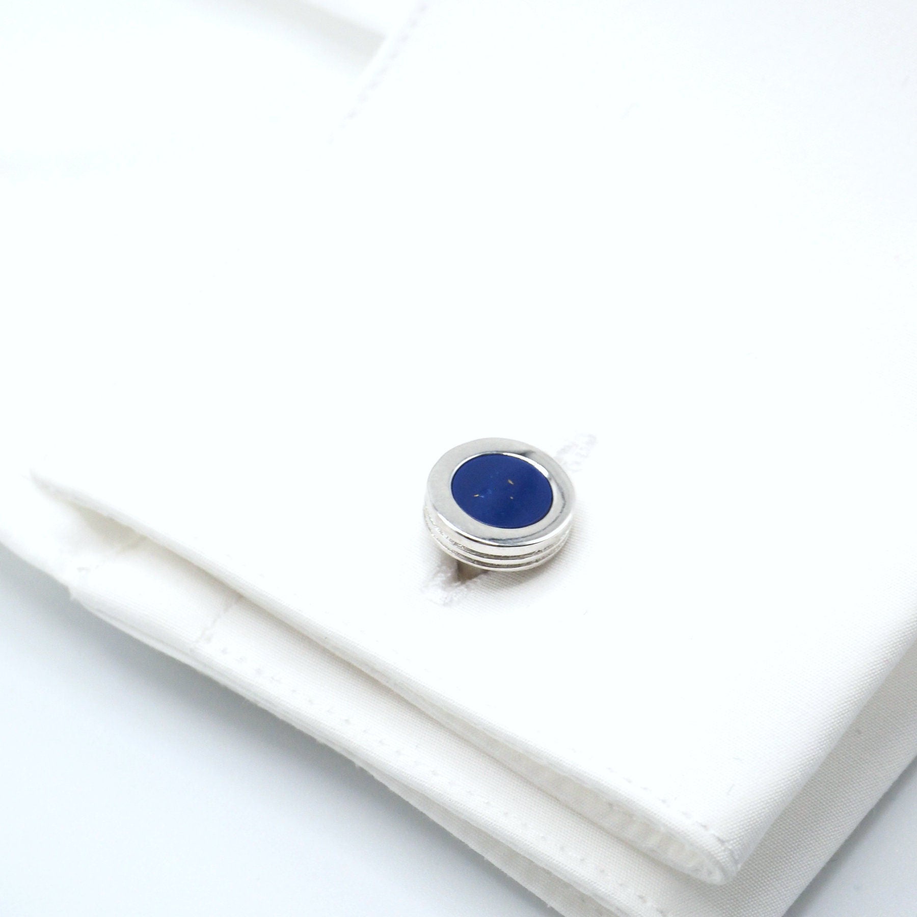 Gemelli blu rotondi eleganti