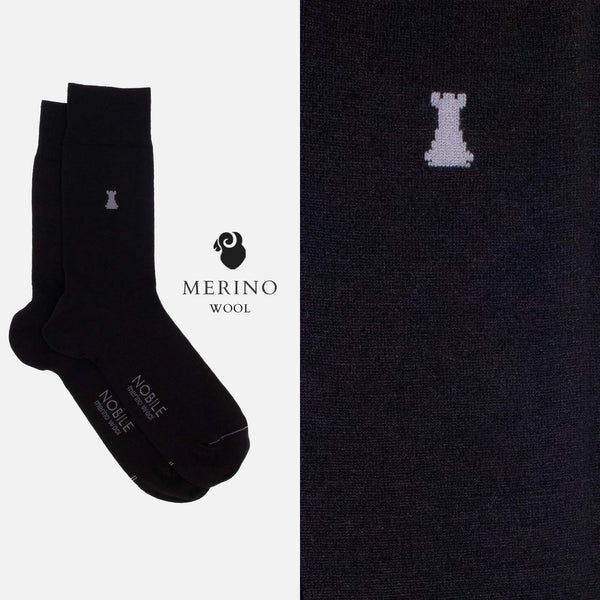 Vivaldi - Plain Merino Wool Short Sock