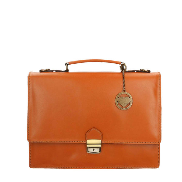 Men's Leather Briefcase, Briefcase, Document Holder - 38x28x12 cm - 7003 