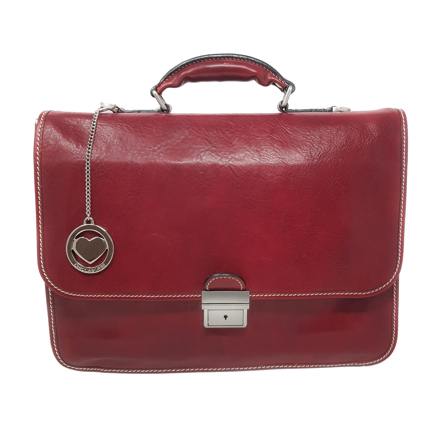 Men's Briefcase Leather Document Case Work Bag - 39x29x10 Cm - G224 