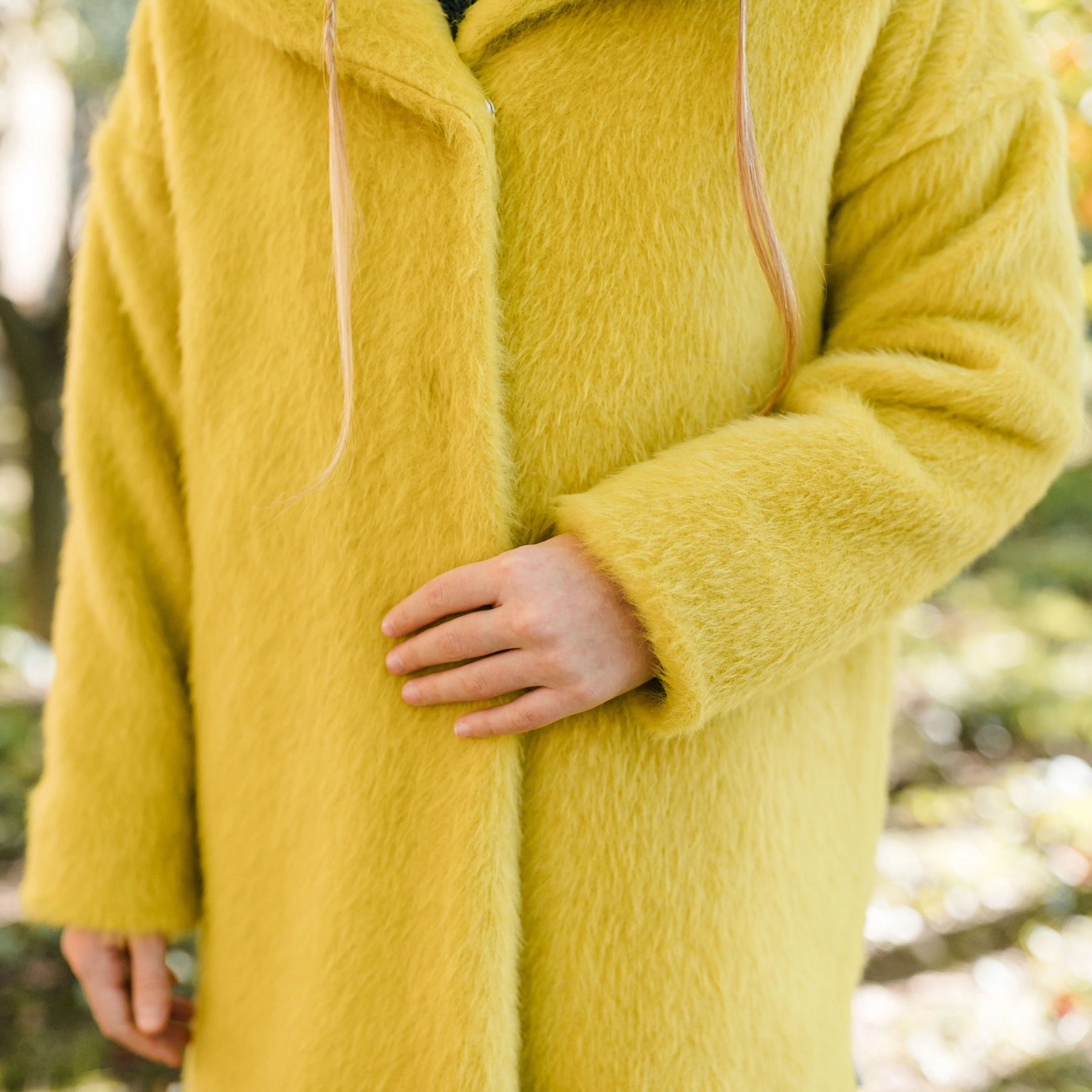 LIME GREEN LAMBSKIN COAT