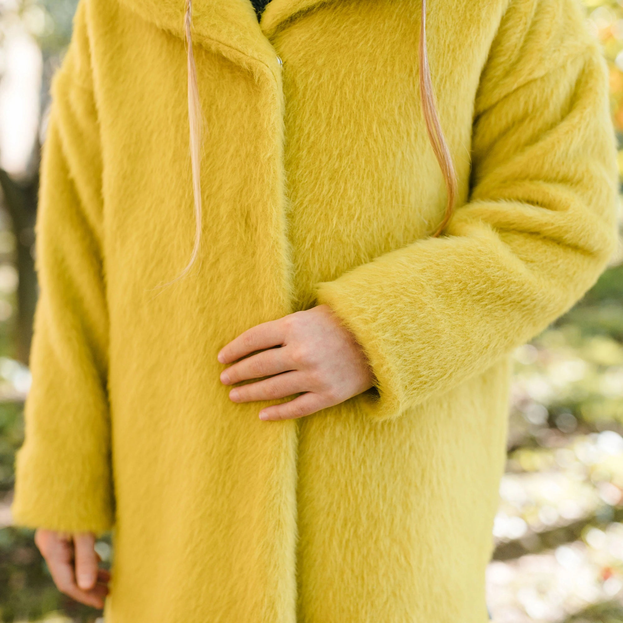 LIME GREEN LAMBSKIN COAT