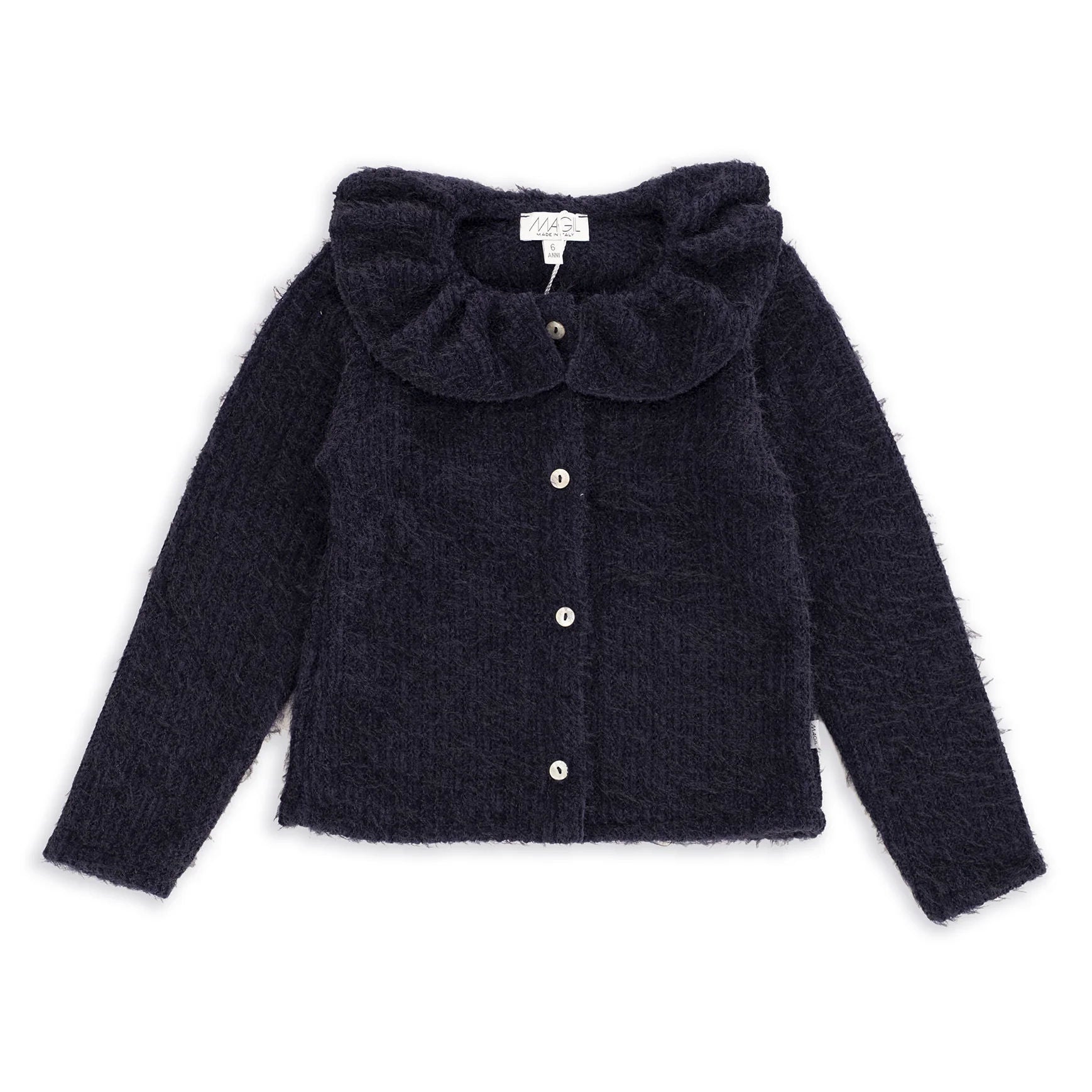 CARDIGAN IN SOFT RIBBED FABRIC
