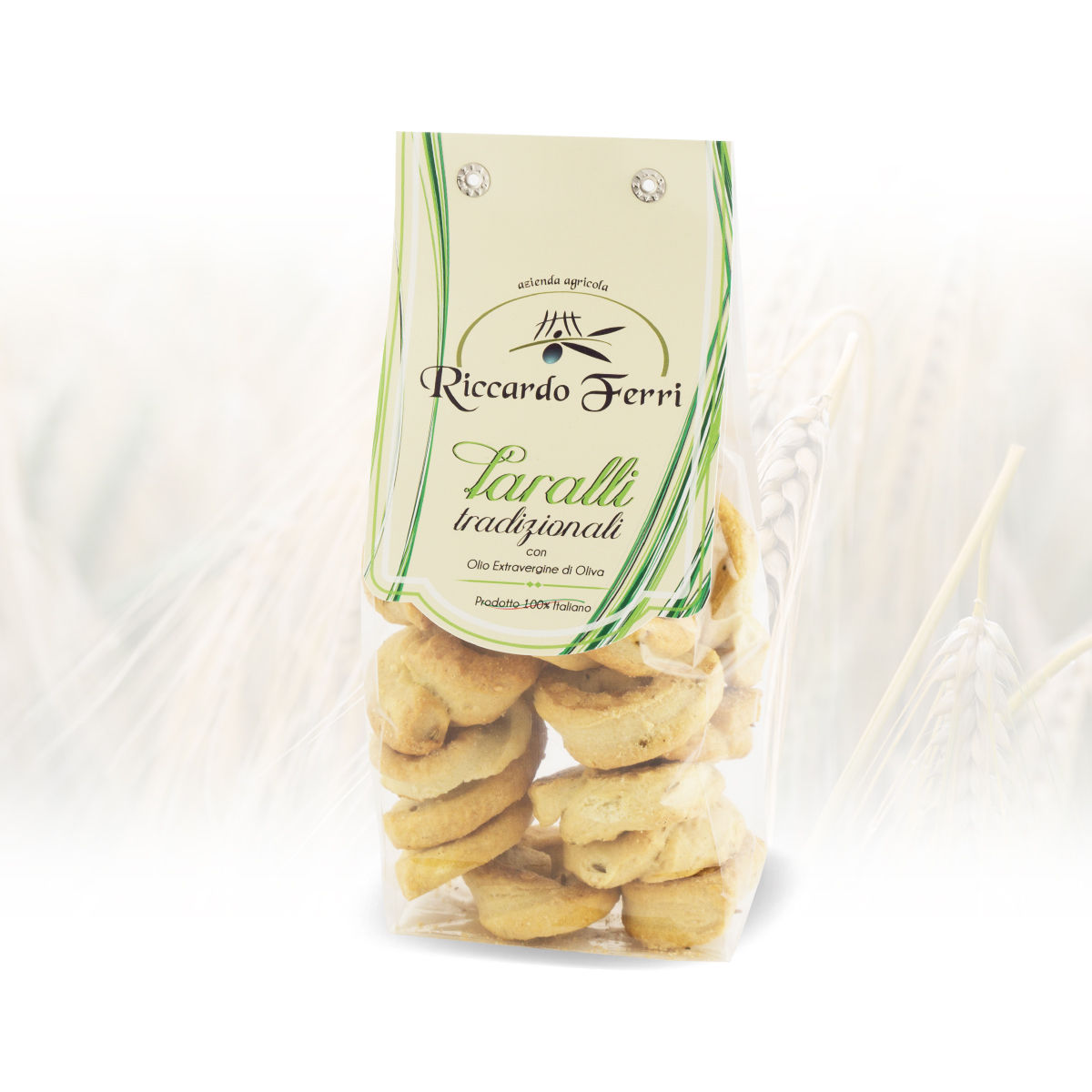 250 gr Pack of traditional taralli with extra virgin olive oil