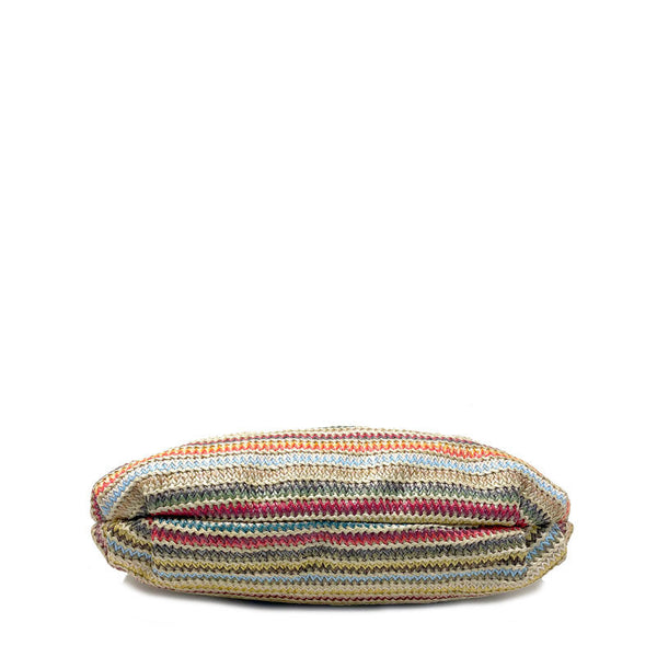 Borsa da Donna in Rafia e pelle Manico Incrociato - Matera 5281.