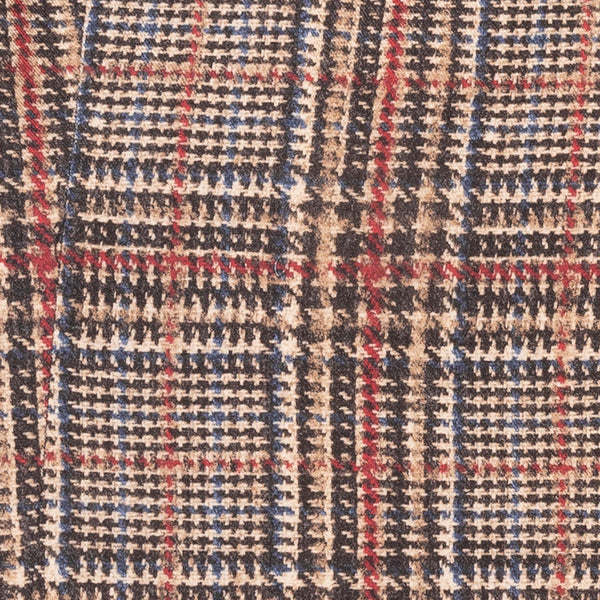 Beige tartan pattern waistcoat