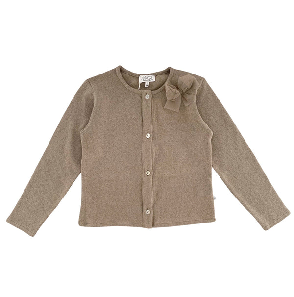 WARM BEIGE COTTON CARDIGAN