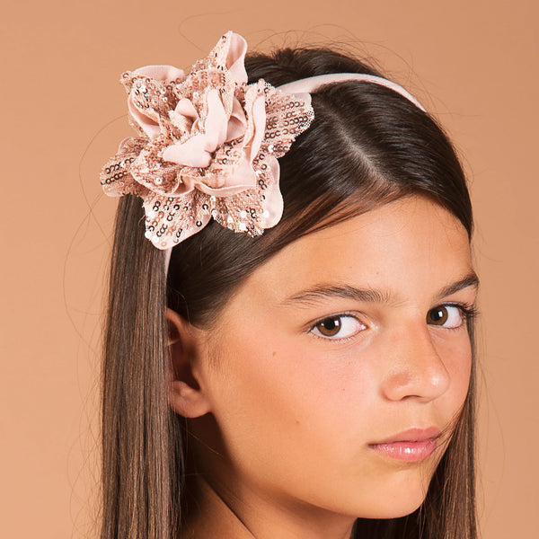SEQUIN FLOWER HEADBAND
