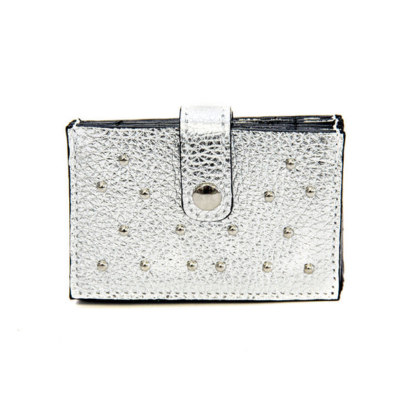 CREDIT CARD - silver credit card with studs