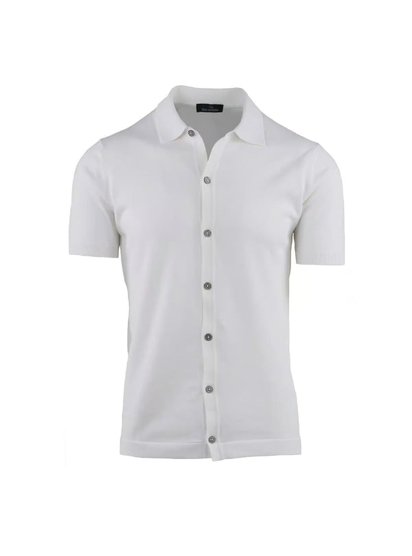 SHORT SLEEVED SHIRT IN PURE COTTON CREPE