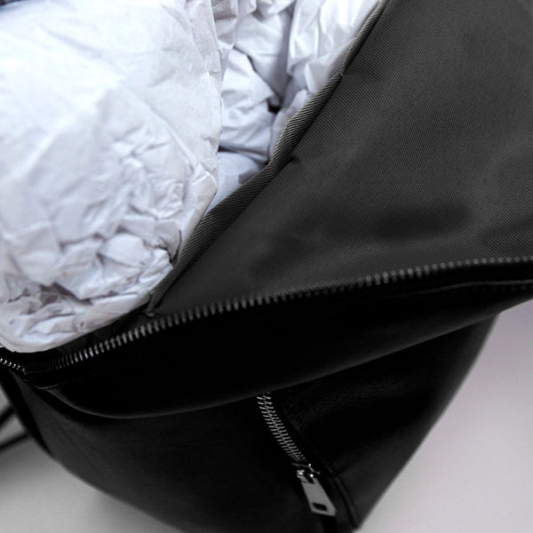 MAX - Zaino in pelle nappa nero