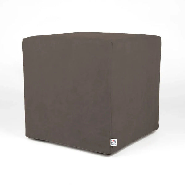 CUBE 55, Cotton Cube Footrest Pouf with Feet 55x55 h 42
