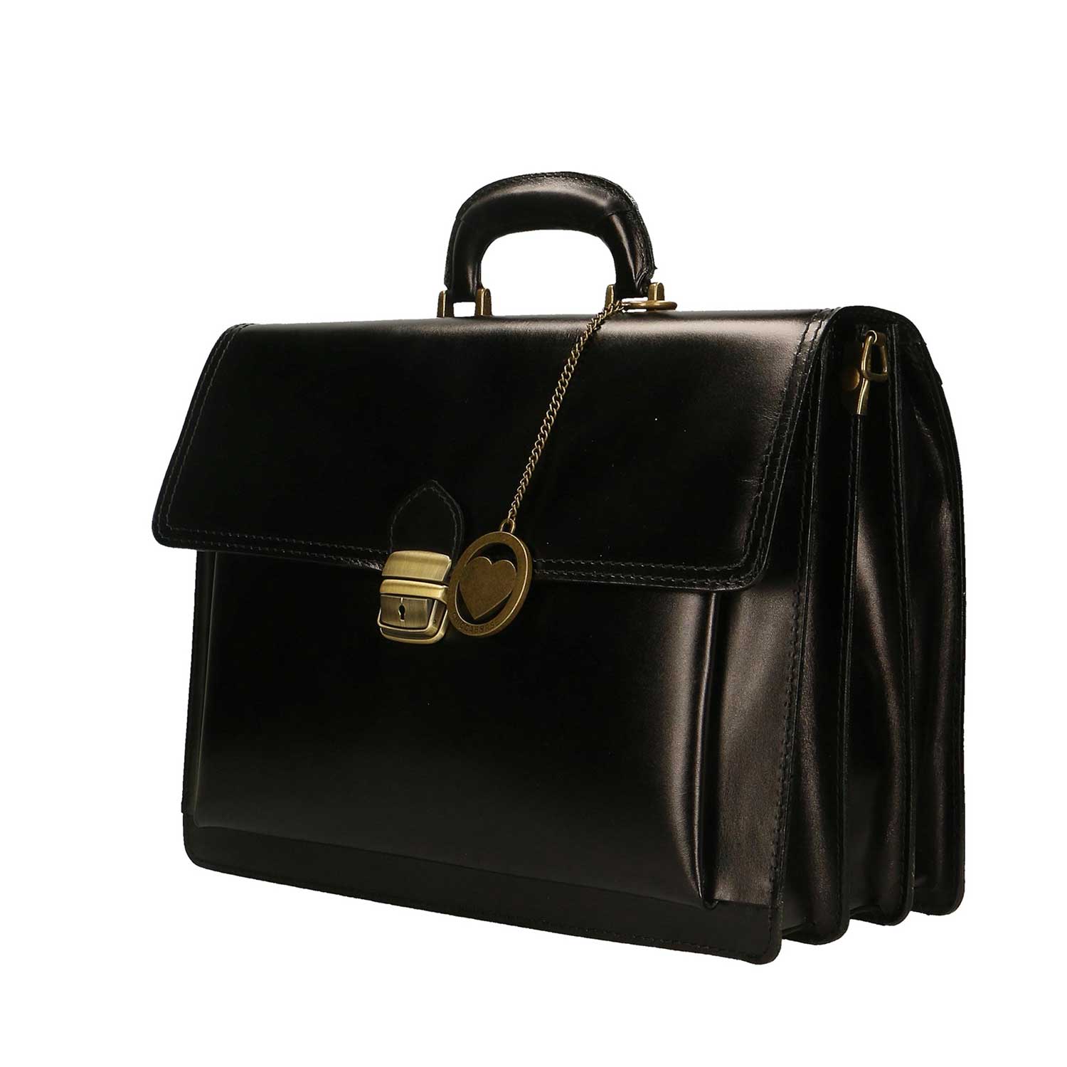 Men's Leather Briefcase, 24 Hour Document Holder - 39x30x18 cm - 7009 