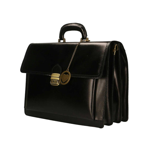 Men's Leather Briefcase, 24 Hour Document Holder - 39x30x18 cm - 7009 
