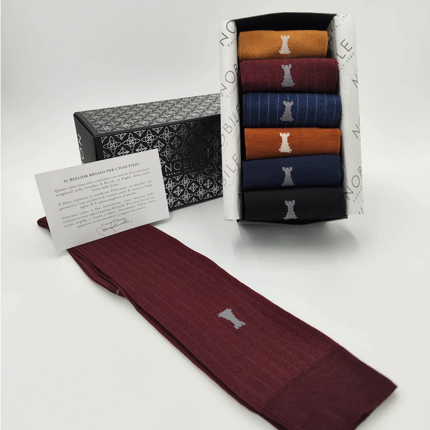 Mixed box of long socks
