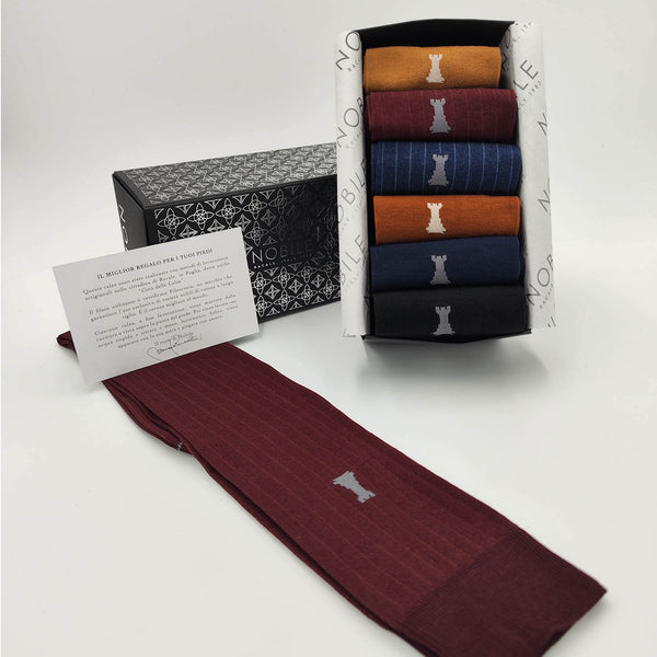 Mixed box of long socks