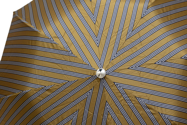 Mario Talarico golden folding umbrella with bamboo handle