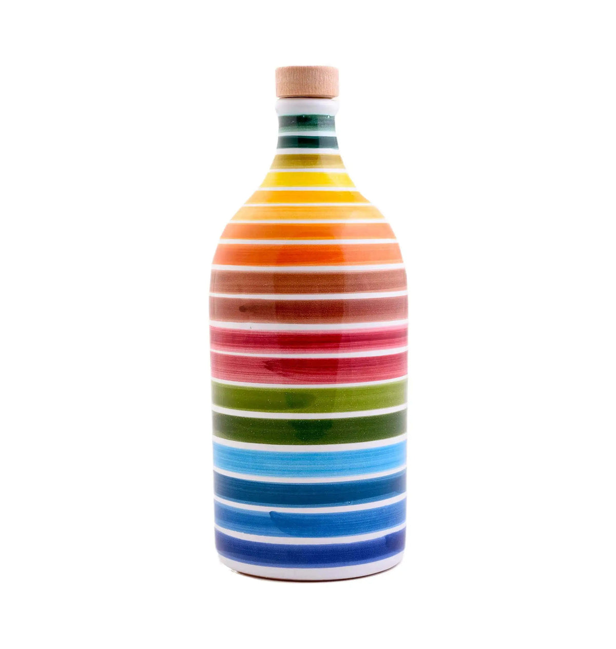 Orcio in ceramica arcobaleno