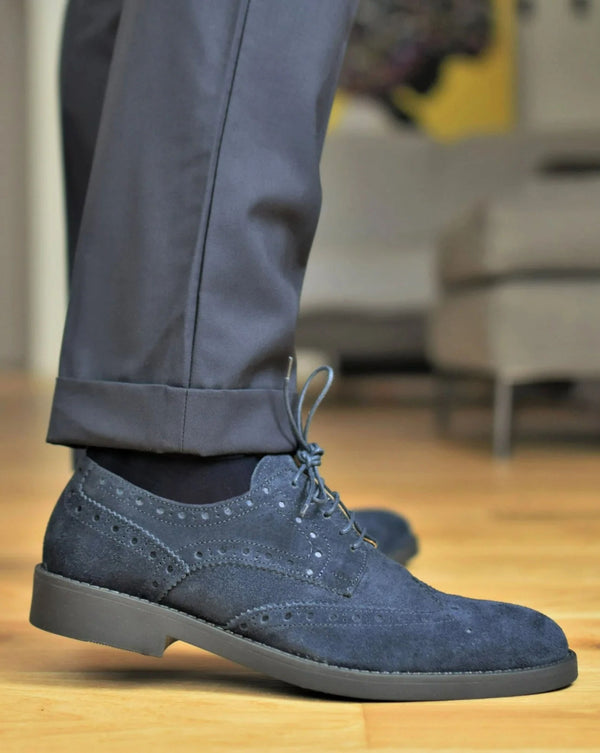 SPOLETO - Navy Suede