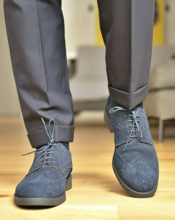 SPOLETO - Navy Suede