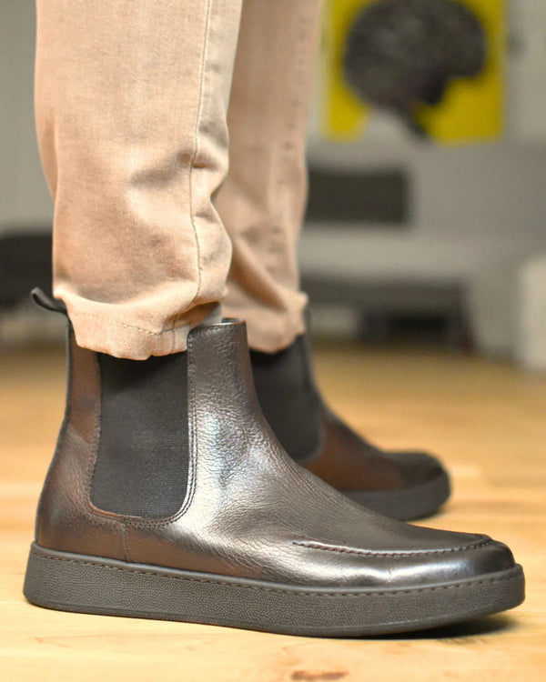 Curtain - Brown Leather