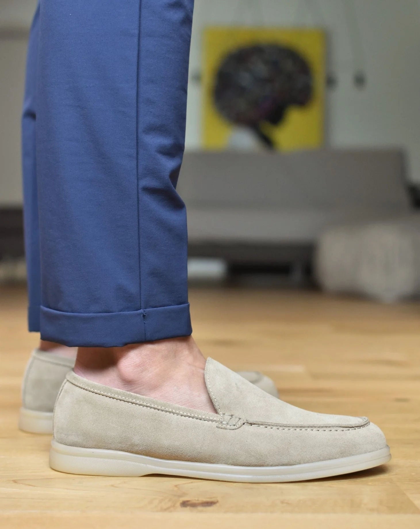 TRANI - Taupe Suede