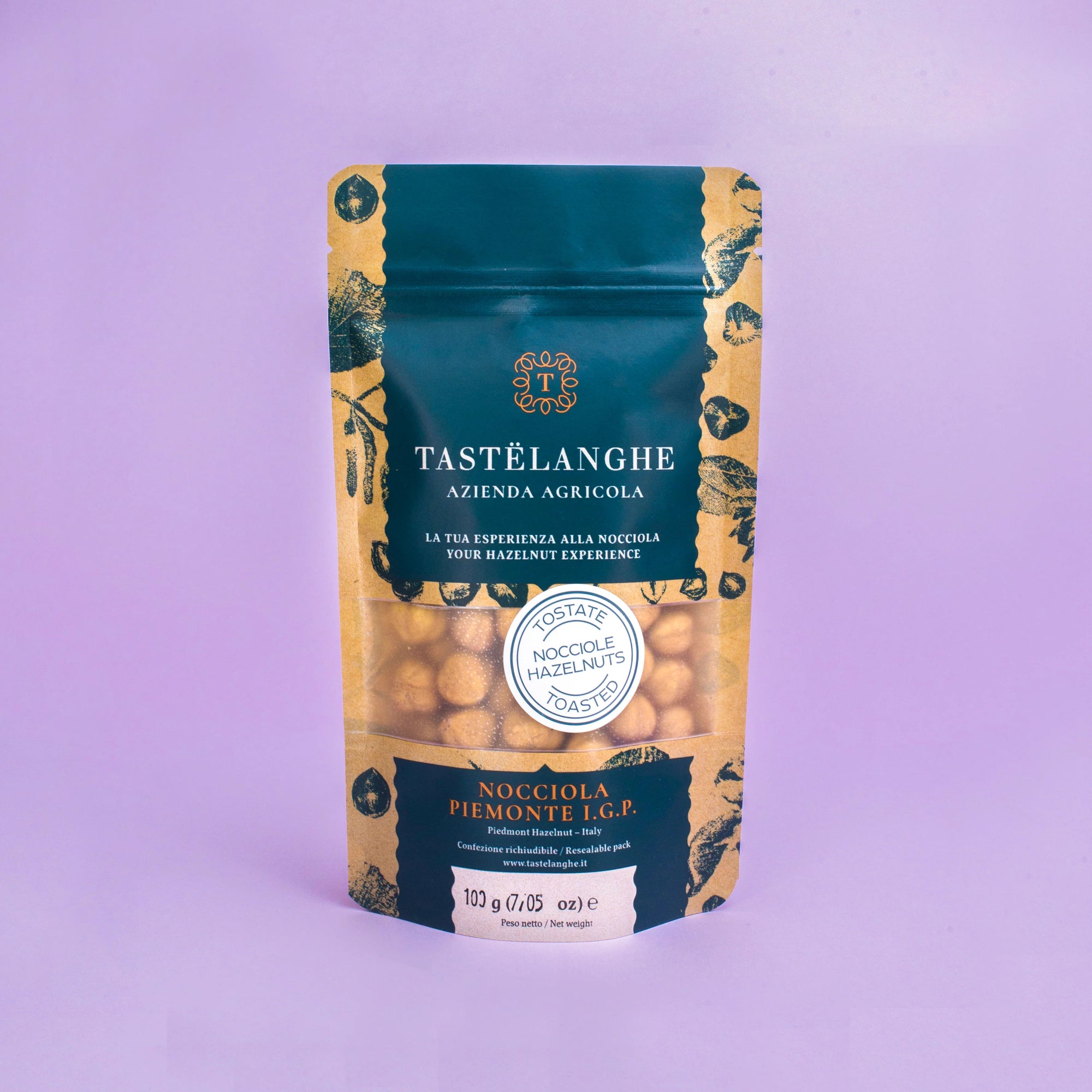 1 pack of "Toasted" Piedmont IGP Hazelnut from the Langhe (100g)